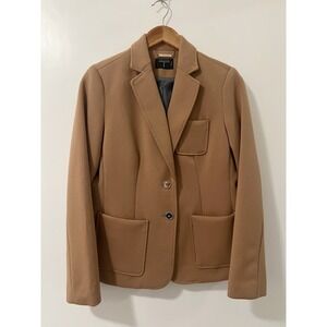 TAHARI Petite Camel Tan Single Button Blazer Jacket Women's Size 10P